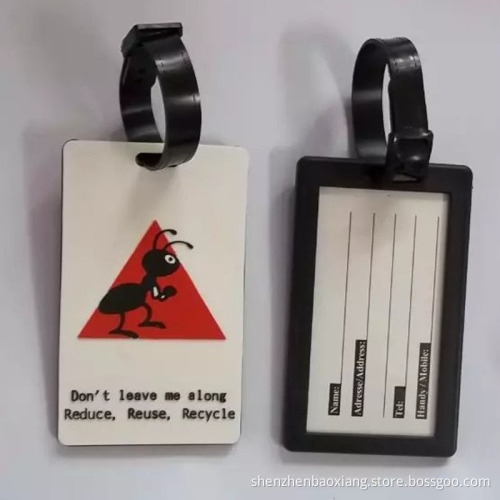 .Custom - made luggage tag